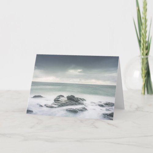 Minimalist Coastal Landscape Photo Card