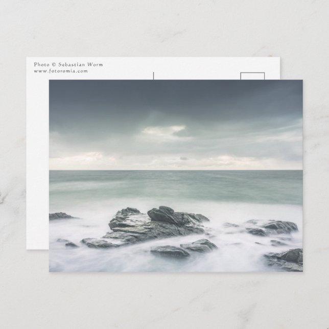 Minimalist Coastal Landscape Postcard (Front/Back)