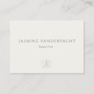 Minimalist Coastal Wedding  Place Card