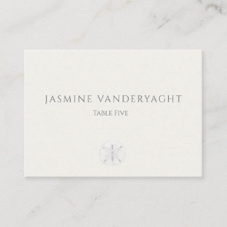 Minimalist Coastal Wedding  Place Card