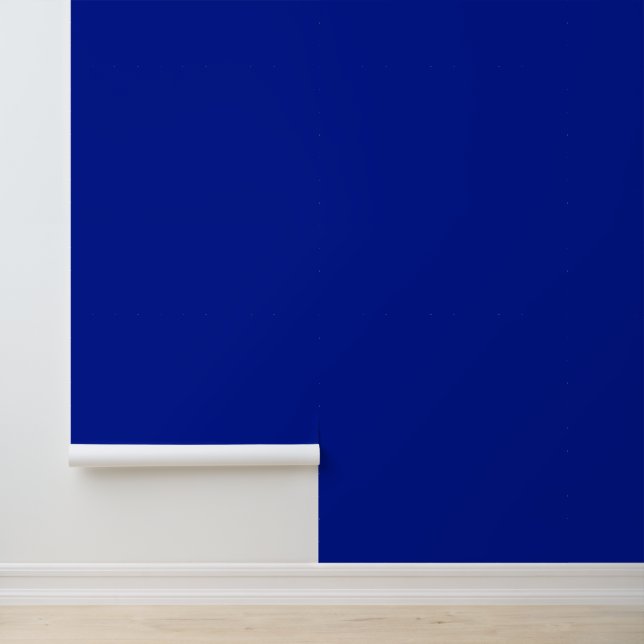 Minimalist cobalt blue plain solid simple modern wallpaper  (Application)