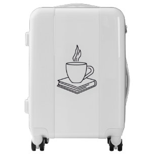 Minimalist Coffee & Book Travel Suitcase