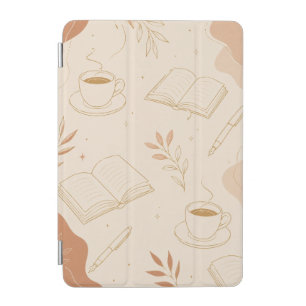 Minimalist Coffee & Books iPad Case Academia Aes
