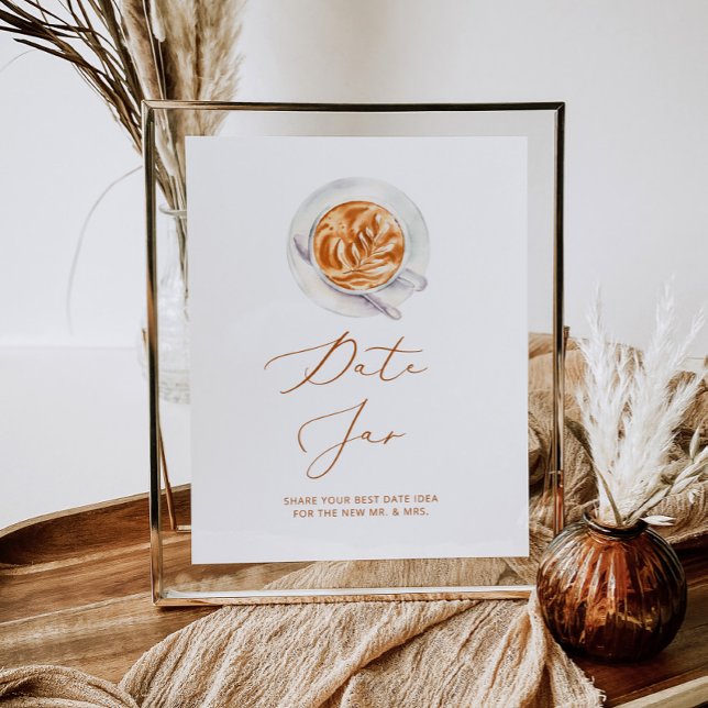 Minimalist coffee date night ideas. Date jar Poster (Creator Uploaded)