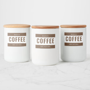 Minimalist COFFEE Label for Containers