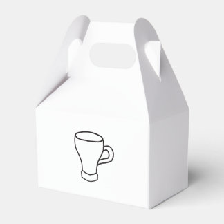 Minimalist Coffee Line Art Gift Favor Boxes