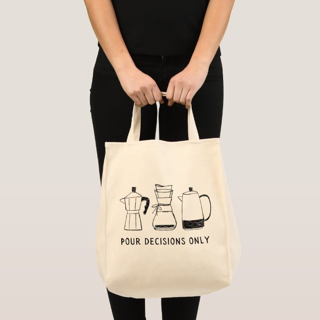 Minimalist Coffee Lover Tote Bag (Front (Product))