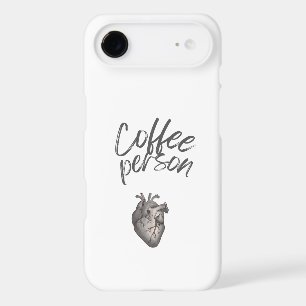 Minimalist Coffee Person Typography Tough Case" iPhone 17 Air Case