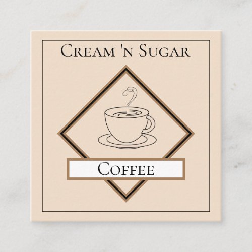 Minimalist Coffee Shop Business Card