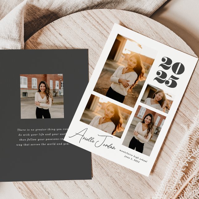 Minimalist Collage Graduation Year | Photo Collage Announcement (Minimalist Collage Graduation Year | Photo Collage Announcement)