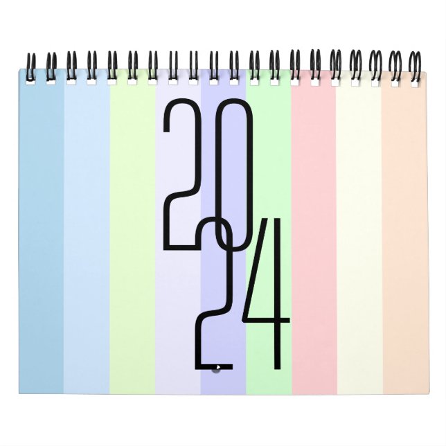 Minimalist color wall calendar (Cover)