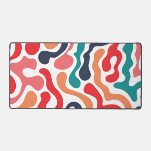 Minimalist colorful abstract desk mat
