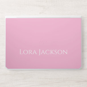 Minimalist colorful Backgrounds Personalized Name HP Laptop Skin