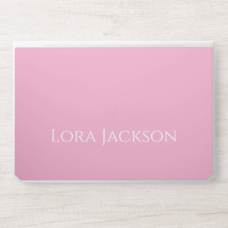 Minimalist colorful Backgrounds Personalized Name HP Laptop Skin