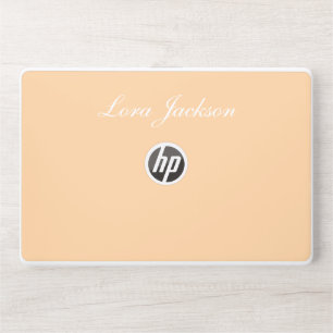 Minimalist colorful Backgrounds Personalized Name HP Laptop Skin