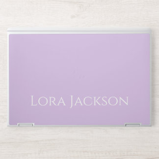 Minimalist colorful Backgrounds Personalized Name HP Laptop Skin