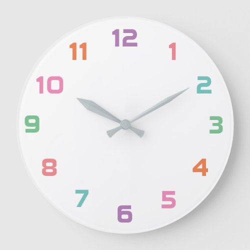 Minimalist Colorful Wall Clock