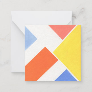 Minimalist Colors Note Card
