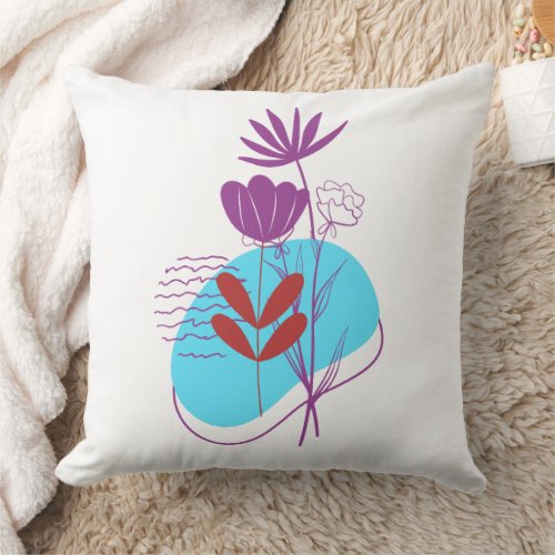 Minimalist Colourful ADV-creators Article-514 Throw Pillow