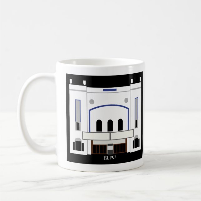 Minimalist Columbia Theater Coffee Mug (Left)
