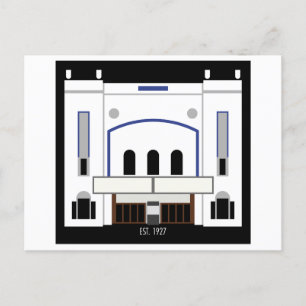 Minimalist Columbia Theater Holiday Postcard