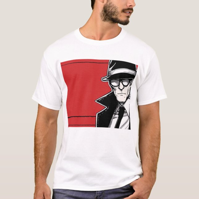 Minimalist Comic Man Men's Basic T-Shirt (Front)