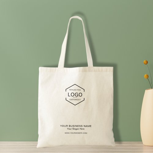 Minimalist Company Advertising Business Logo  Tote Bag