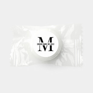 Minimalist Company Branded Business Monogram Logo Life Saver® Mints