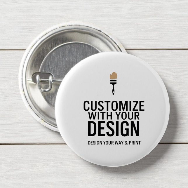 Minimalist Company Branded Custom Personalized  Button (Creator Uploaded)