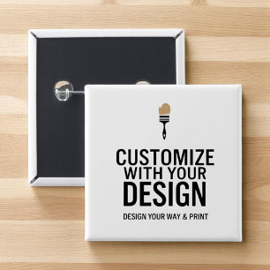Minimalist Company Corporate Custom Personalized Button