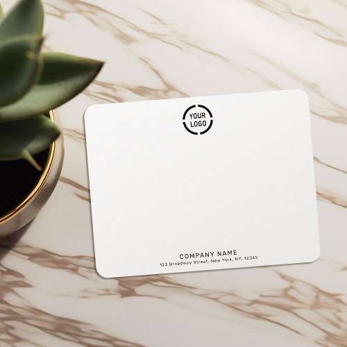 Minimalist company logo personalized Stationery Note Card