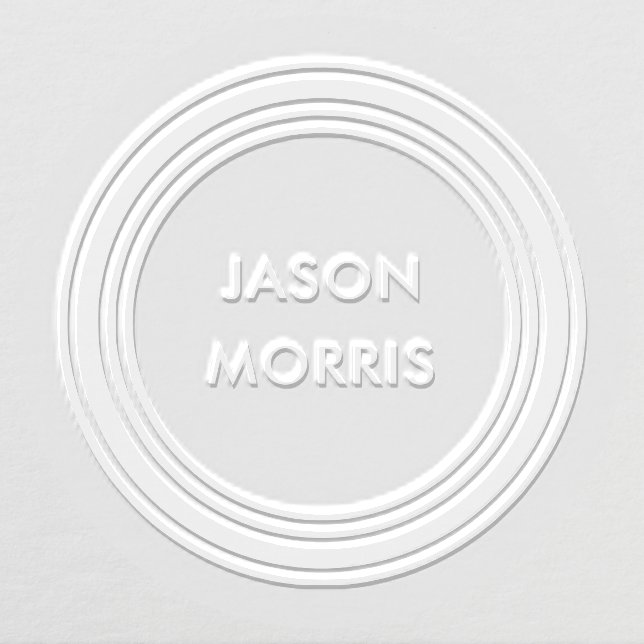 Minimalist Concentric Circles Embosser (Design)