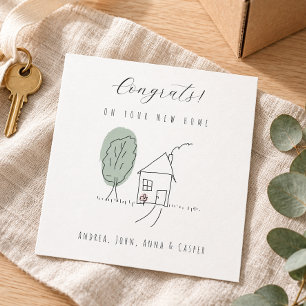 MINIMALIST Congrats On Your New Home Card