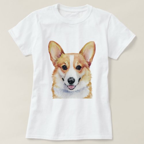 Minimalist Corgi Dog Inspired T_Shirt