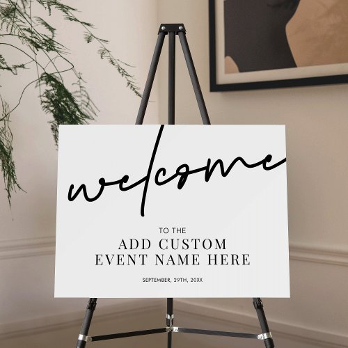 Minimalist Corporate Event Business Welcome Sign