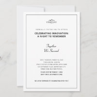 Minimalist Corporate Event Invitation