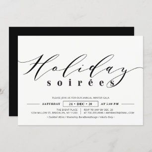 Minimalist Corporate Holiday Soiree, Holiday Party Invitation