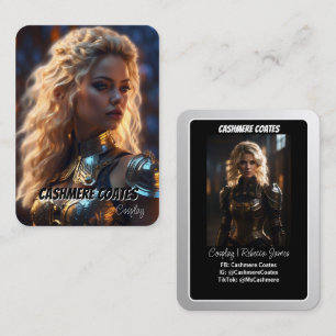 Minimalist Coscards Cosplay Character Card