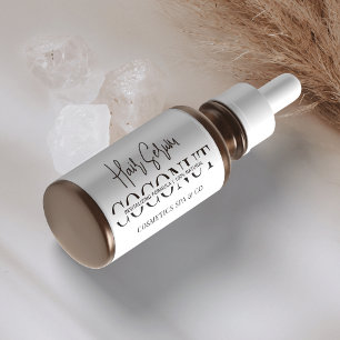 Minimalist Cosmetic Dropper Bottle Product Label