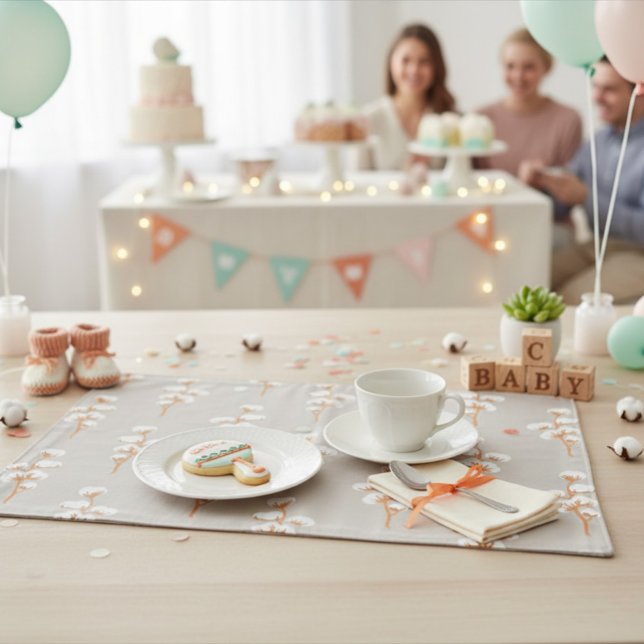 Minimalist Cotton Branch Cloth Placemat (Creator Uploaded)