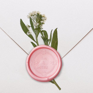Minimalist Couple Wedding Wax Seal Stamp