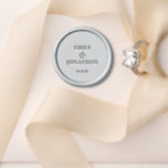 Minimalist Couples Names Wedding Date Wax Seal Stamp<br><div class="desc">Minimalist Couples Names and Wedding Date,  a fully customisable simple design with your initials and wedding date.</div>