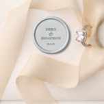 Minimalist Couples Names Wedding Date Wax Seal Stamp<br><div class="desc">Minimalist Couples Names and Wedding Date,  a fully customisable simple design with your initials and wedding date.</div>