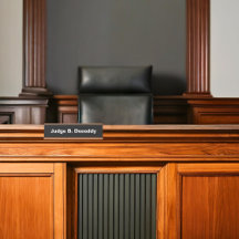 Minimalist Court Judge Black