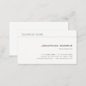 Minimalist Creative Professional Modern Plain Chic Business Card (Front/Back)