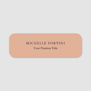 Minimalist Creative Useful Durable Plain Simple Name Tag