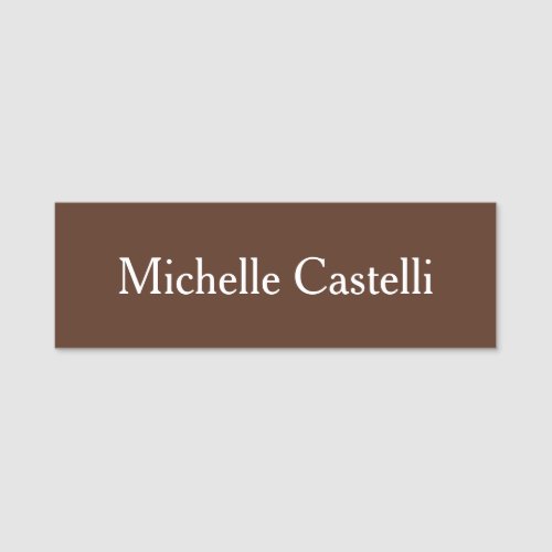 Minimalist Creative Useful Durable Plain Simple Name Tag