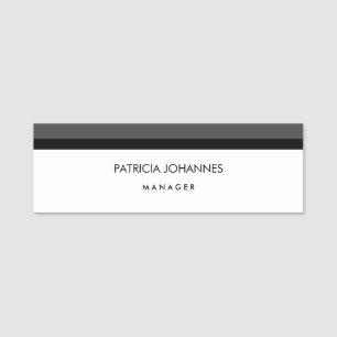 Minimalist Creative Useful Durable Plain Simple Name Tag