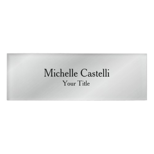 Minimalist Creative Useful Durable Plain Simple Name Tag