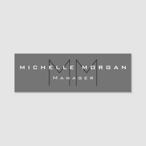 Minimalist Creative Useful Durable Plain Simple Name Tag